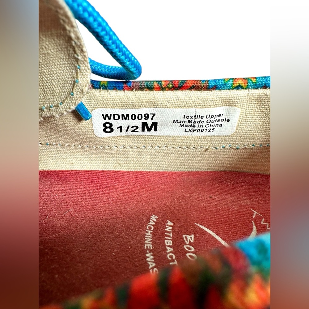 Twisted X Women’s Canvas Mocassin Moc Boat Shoes 8.5 M - Picture 15 of 16